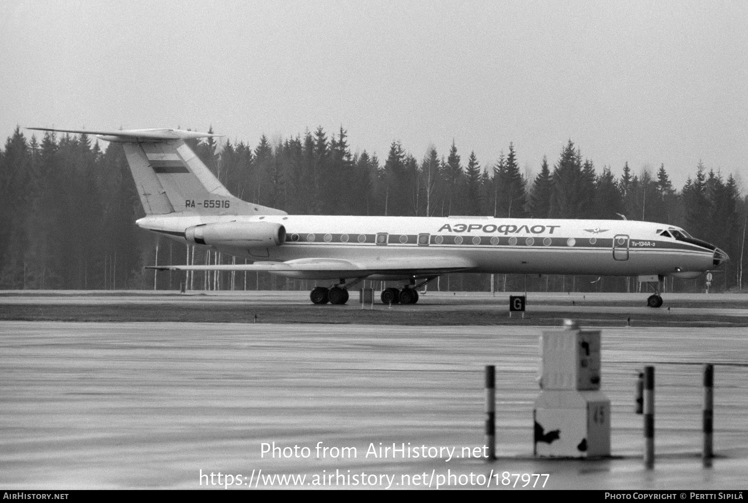 Aircraft Photo of RA-65916 | Tupolev Tu-134A-3 | Aeroflot | AirHistory.net #187977