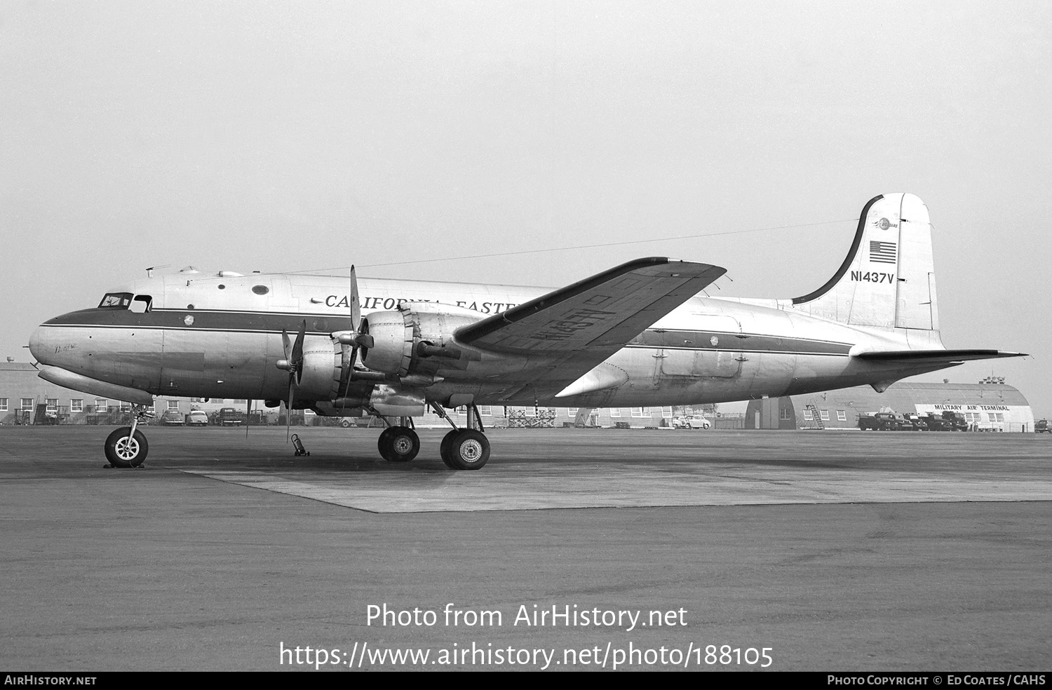 Aircraft Photo of N1437V | Douglas C-54A Skymaster | California Eastern Airways | AirHistory.net #188105