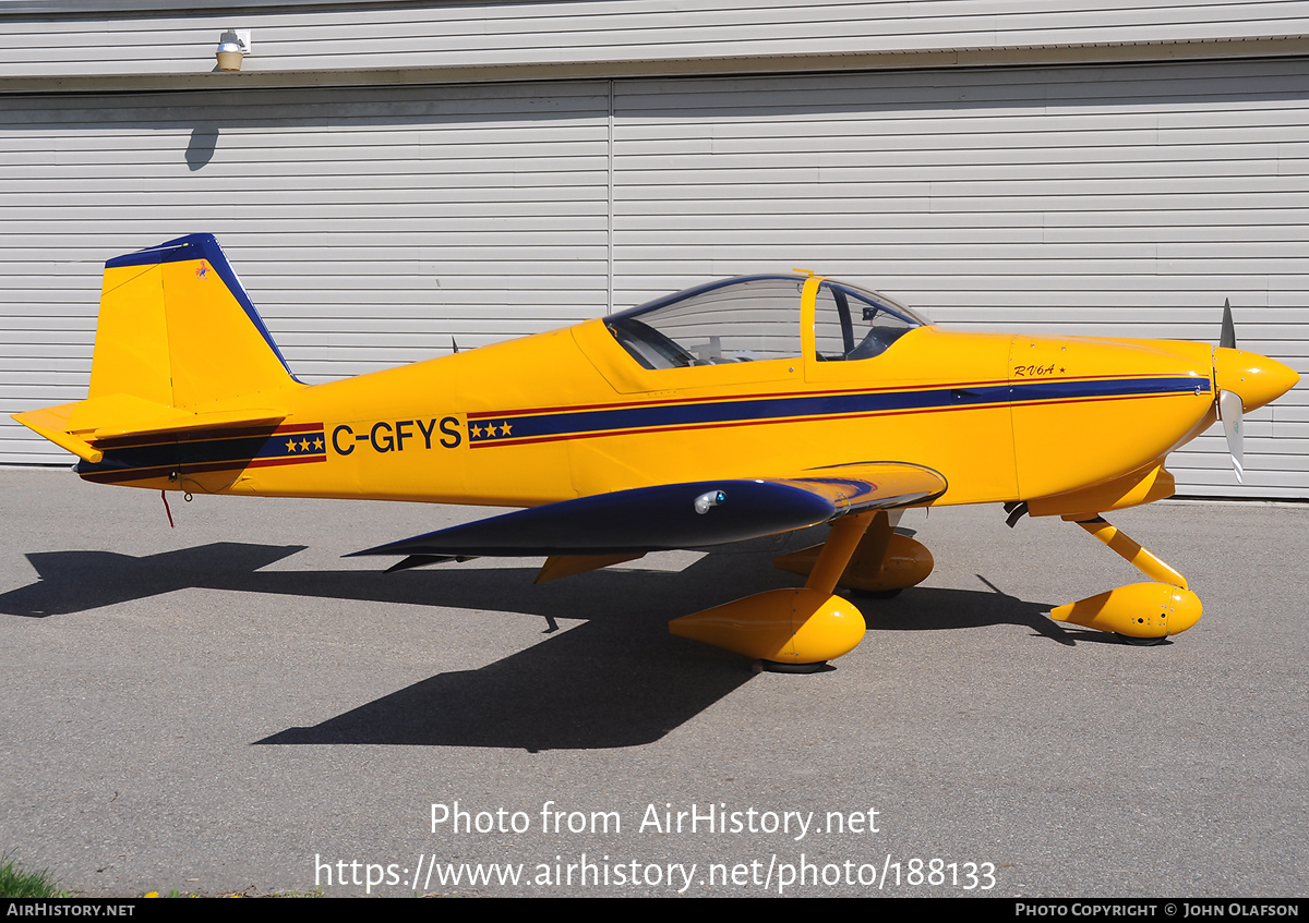 Aircraft Photo of C-GFYS | Van's RV-6A | AirHistory.net #188133