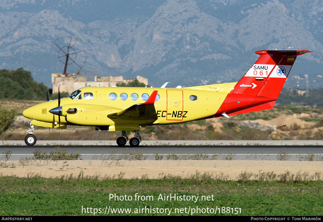 Aircraft Photo of EC-NBZ | Beechcraft 250 King Air (200GT) | SAMU - Service d'Aide Médicale Urgente | AirHistory.net #188151