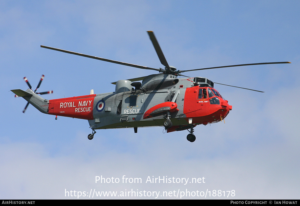 Aircraft Photo of XV670 | Westland WS-61 Sea King HU5SAR | UK - Navy | AirHistory.net #188178