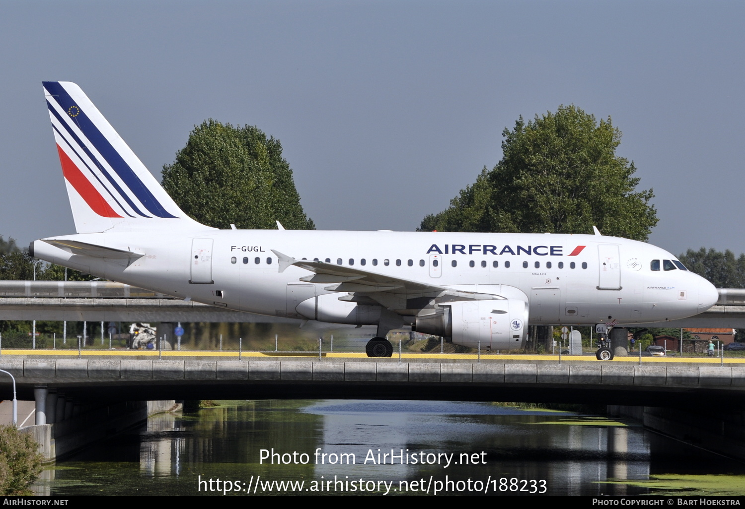 Aircraft Photo of F-GUGL | Airbus A318-111 | Air France | AirHistory.net #188233