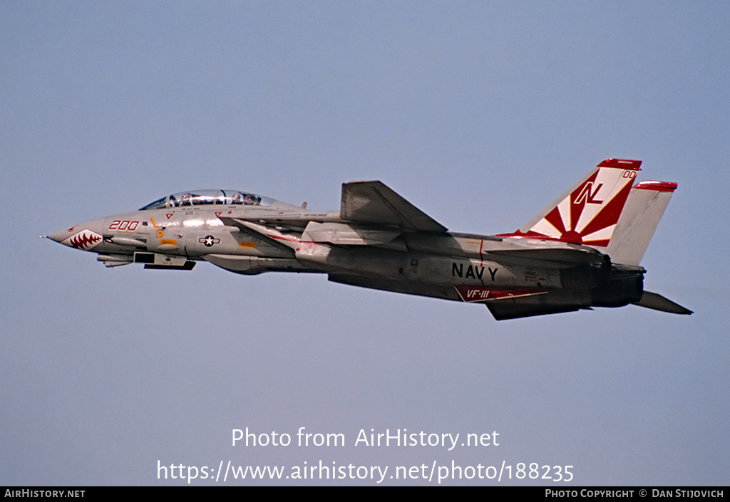 Aircraft Photo of 161621 | Grumman F-14A Tomcat | USA - Navy | AirHistory.net #188235