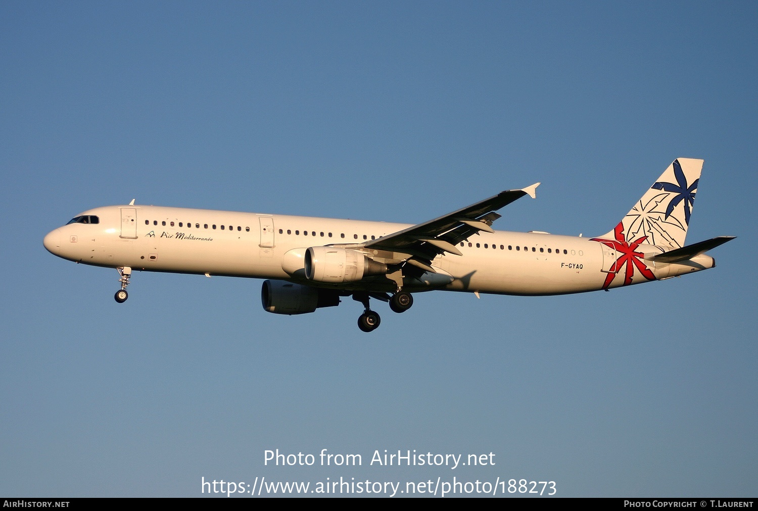 Aircraft Photo of F-GYAQ | Airbus A321-211 | Air Méditerranée | AirHistory.net #188273