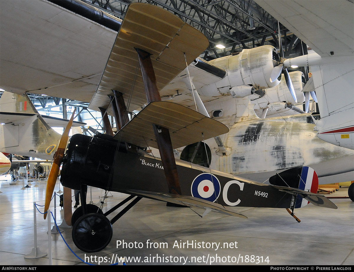 Aircraft Photo of CF-CBM / N5492 | Sopwith Triplane (replica) | UK - Air Force | AirHistory.net #188314