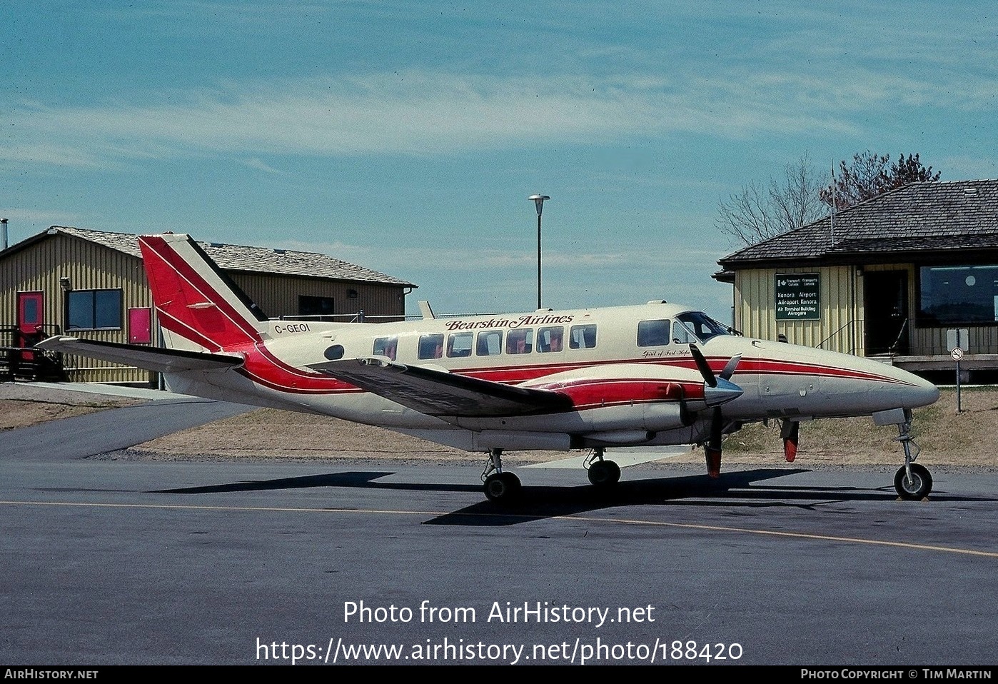 Aircraft Photo of C-GEOI | Beech B99 Airliner | Bearskin Airlines | AirHistory.net #188420