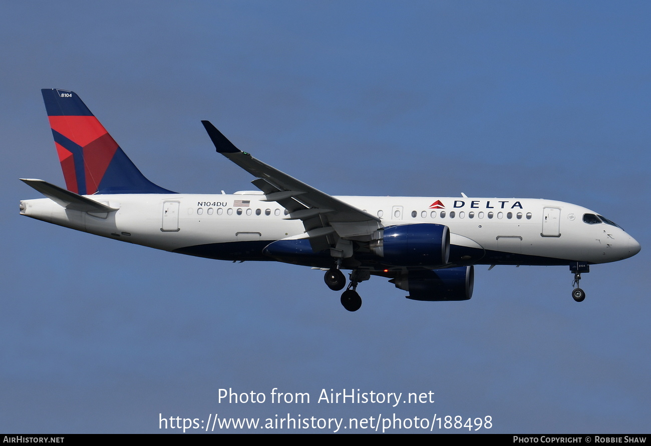 Aircraft Photo of N104DU | Airbus A220-171 (BD-500-1A10) | Delta Air Lines | AirHistory.net #188498