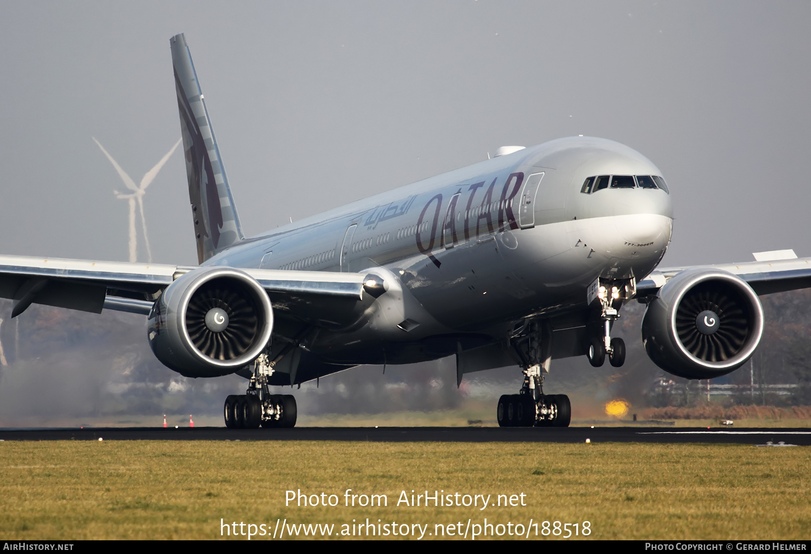 Aircraft Photo of A7-BET | Boeing 777-300/ER | Qatar Airways | AirHistory.net #188518