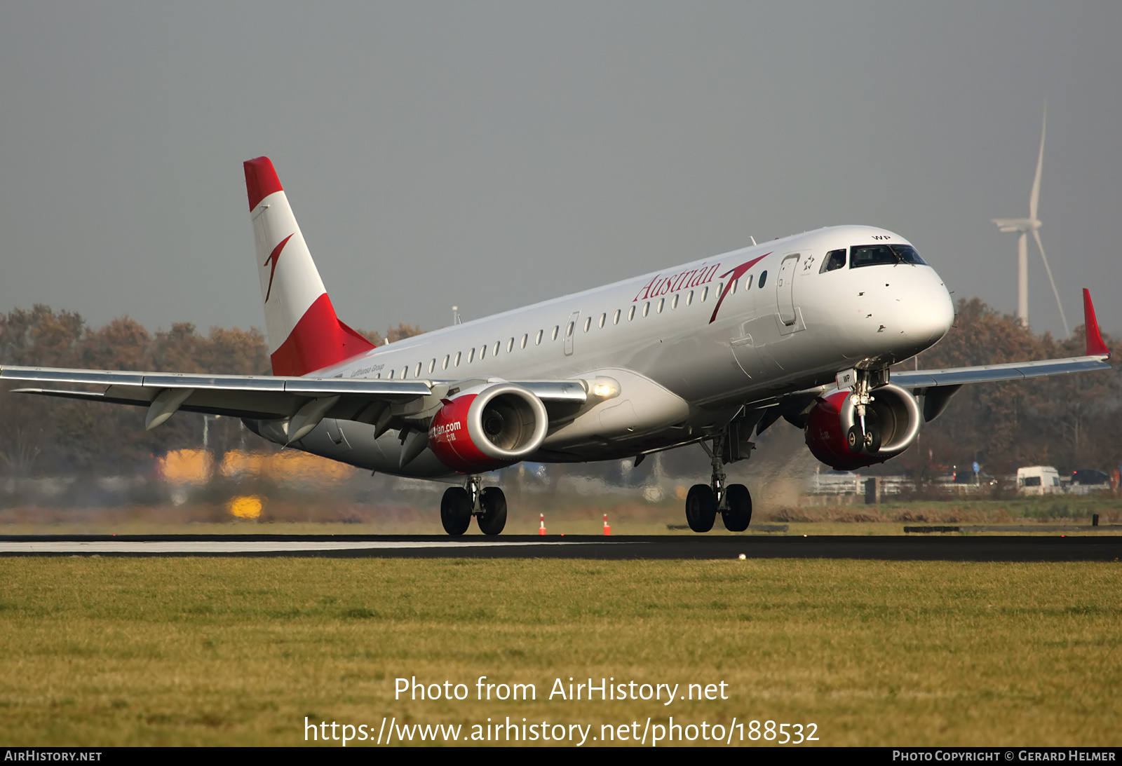 Aircraft Photo of OE-LWP | Embraer 195LR (ERJ-190-200LR) | Austrian Airlines | AirHistory.net #188532