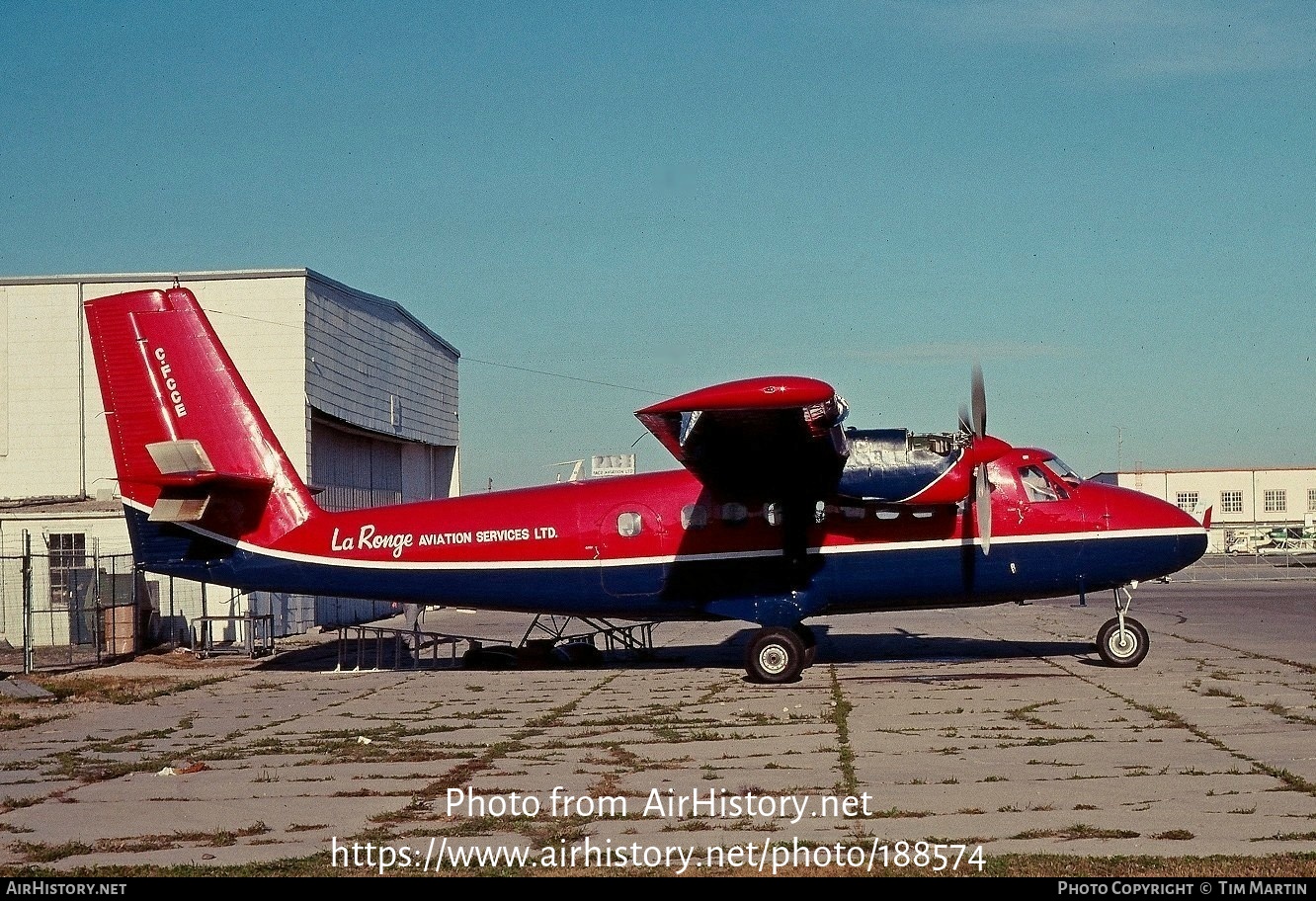 Aircraft Photo of C-FCCE | De Havilland Canada DHC-6-100 Twin Otter | La Ronge Aviation Services | AirHistory.net #188574