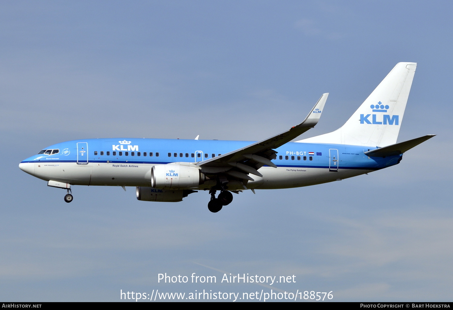 Aircraft Photo of PH-BGT | Boeing 737-7K2 | KLM - Royal Dutch Airlines | AirHistory.net #188576