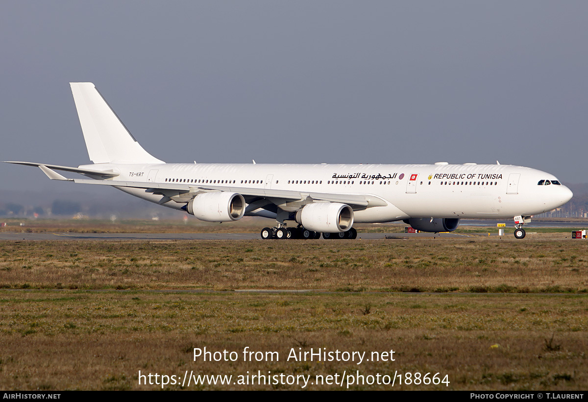 Aircraft Photo of TS-KRT | Airbus A340-541 | Republic of Tunisia | AirHistory.net #188664