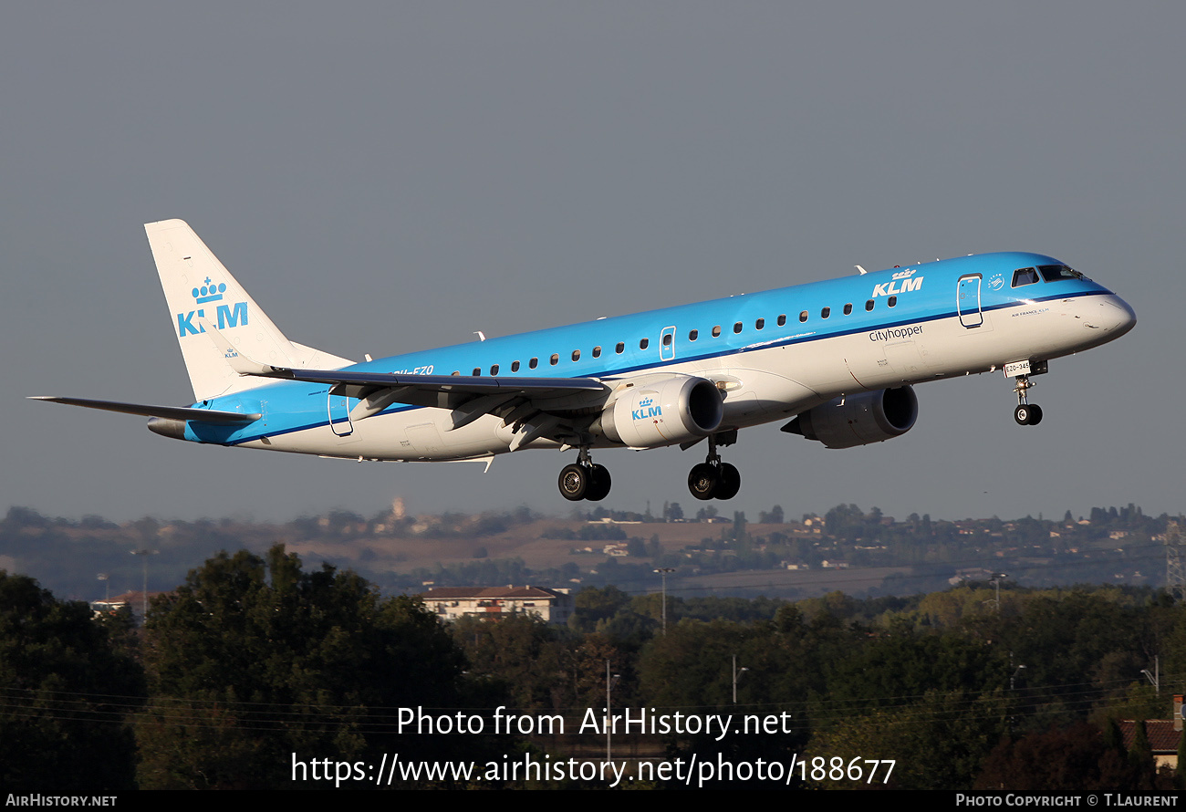 Aircraft Photo of PH-EZO | Embraer 190STD (ERJ-190-100STD) | KLM Cityhopper | AirHistory.net #188677