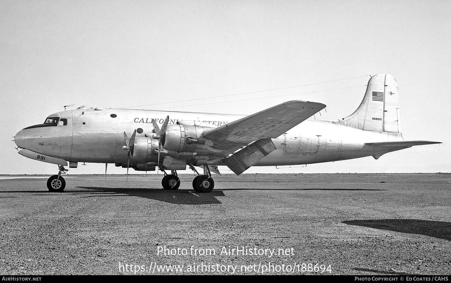 Aircraft Photo of N88891 | Douglas C-54B Skymaster | California Eastern Airways | AirHistory.net #188694