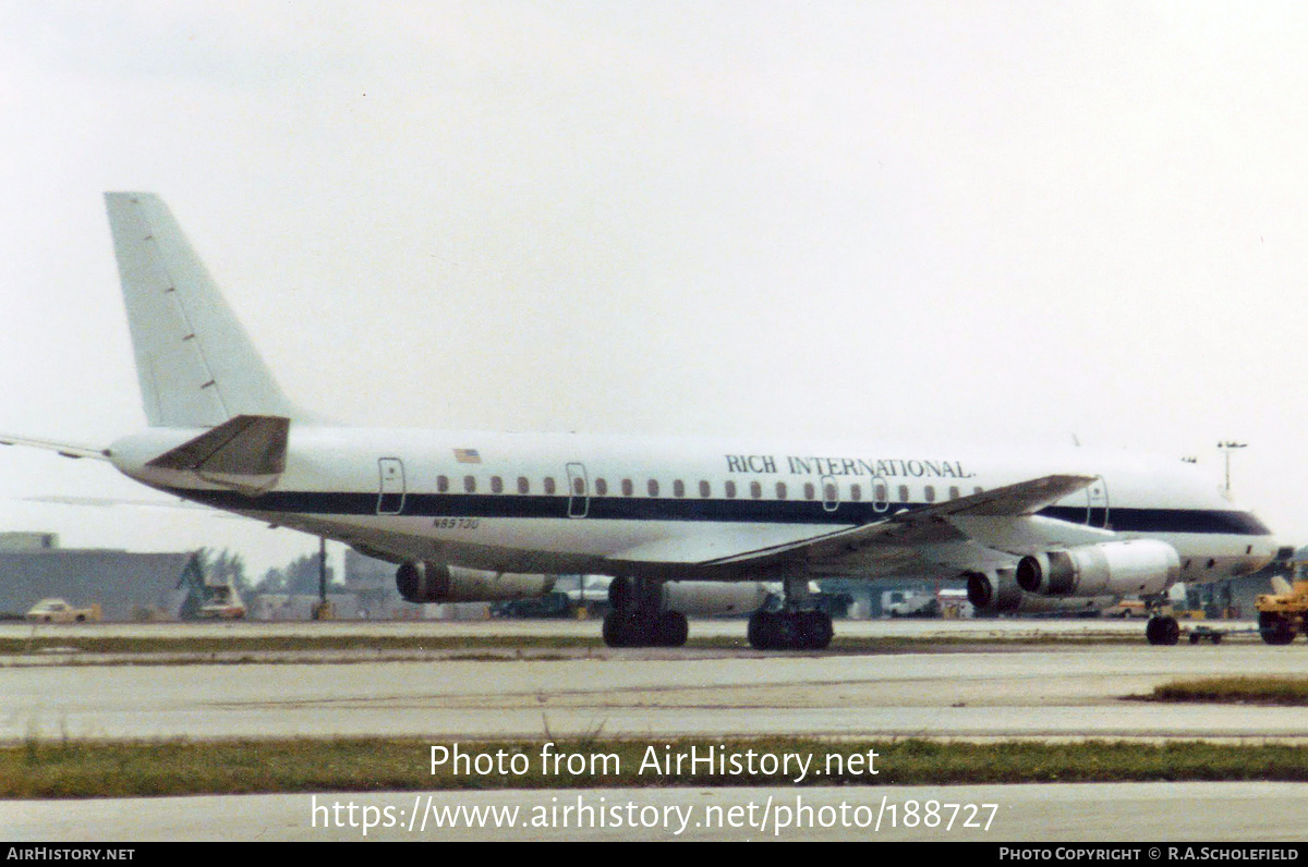 Aircraft Photo of N8973U | McDonnell Douglas DC-8-62H | Rich International Airways | AirHistory.net #188727