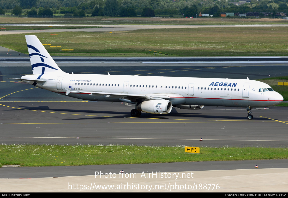 Aircraft Photo of SX-DGA | Airbus A321-231 | Aegean Airlines | AirHistory.net #188776