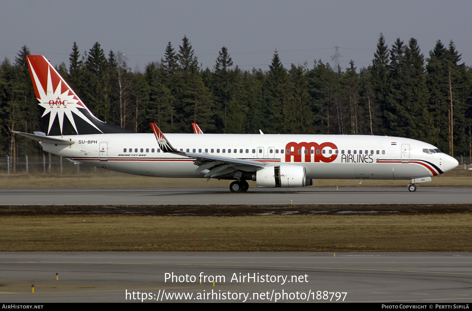 Aircraft Photo of SU-BPH | Boeing 737-86N | AMC Airlines | AirHistory.net #188797