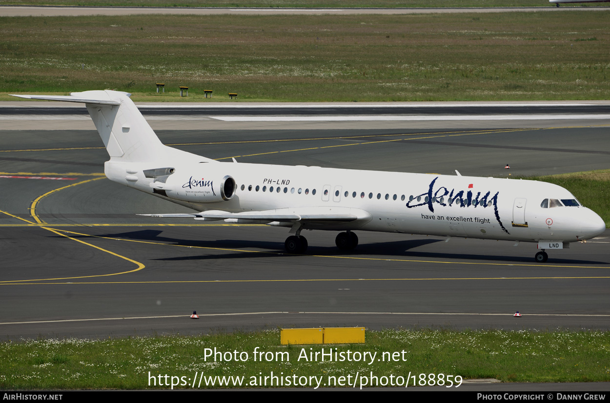 Aircraft Photo of PH-LND | Fokker 100 (F28-0100) | Denim Airways | AirHistory.net #188859