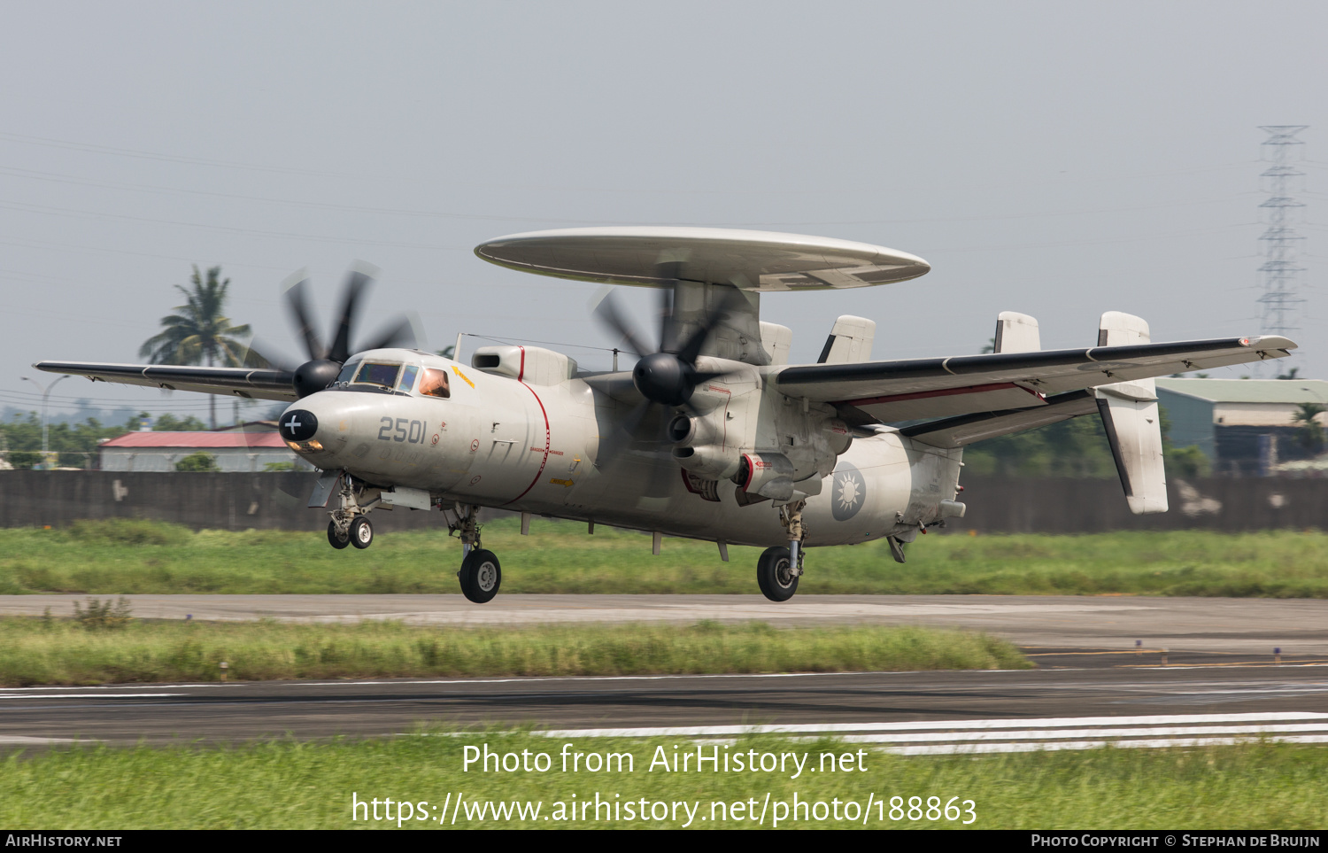 Aircraft Photo of 2501 | Northrop Grumman E-2T Hawkeye | Taiwan - Air Force | AirHistory.net #188863