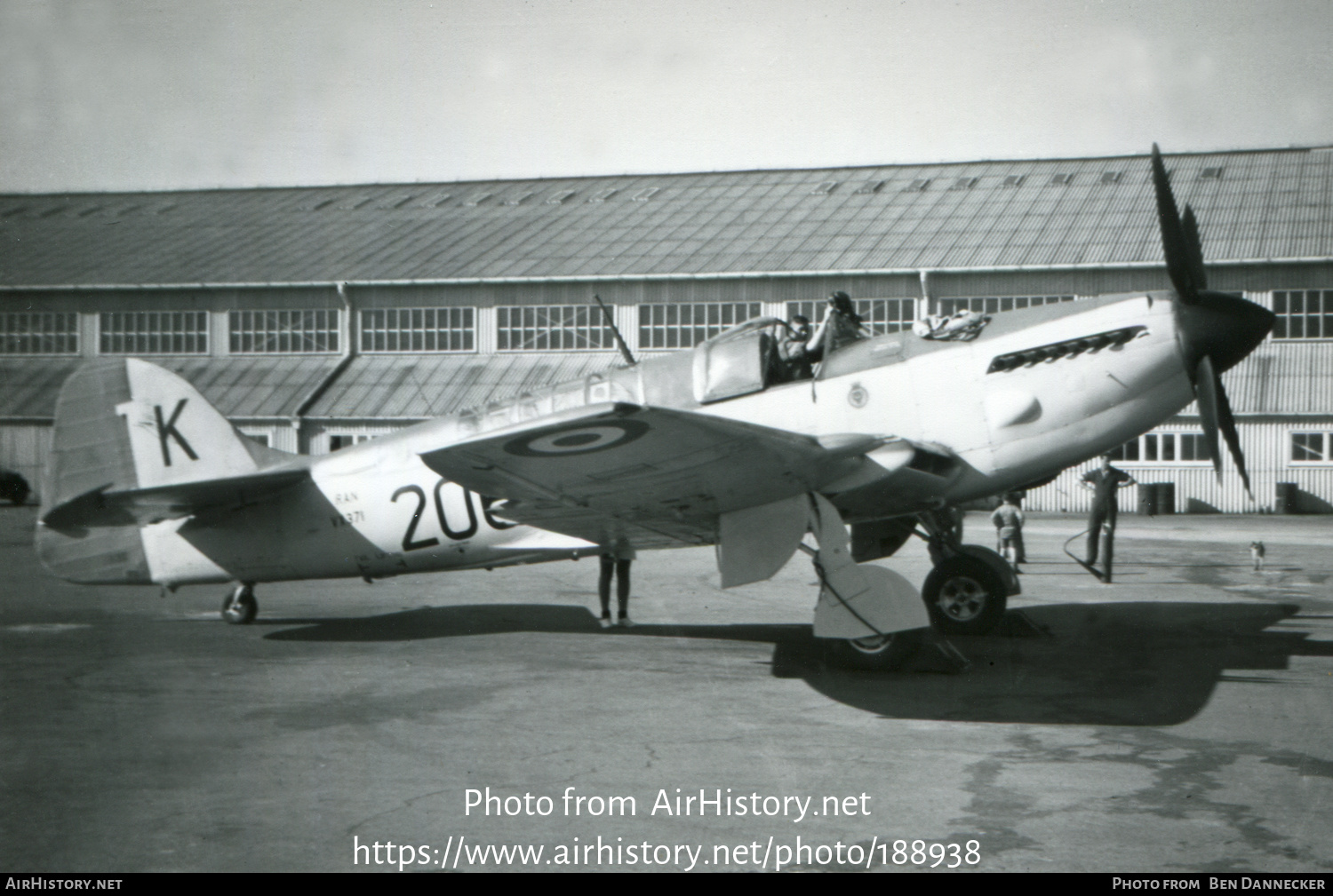 Aircraft Photo of VX371 | Fairey Firefly FR5 | Australia - Navy | AirHistory.net #188938