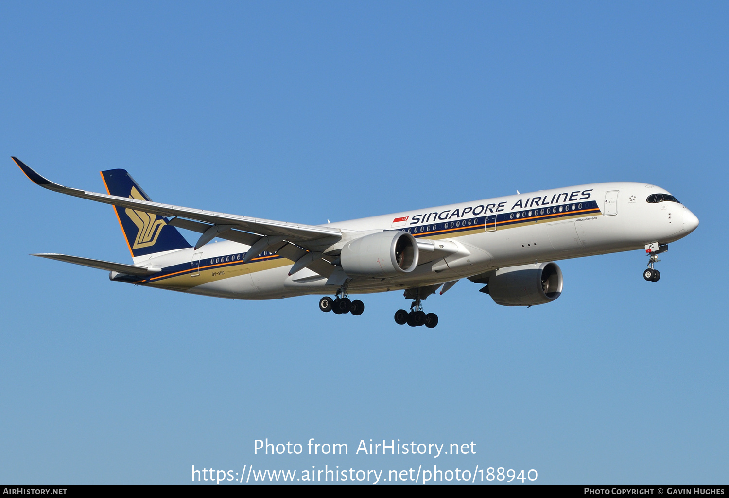 Aircraft Photo of 9V-SHC | Airbus A350-941 | Singapore Airlines | AirHistory.net #188940