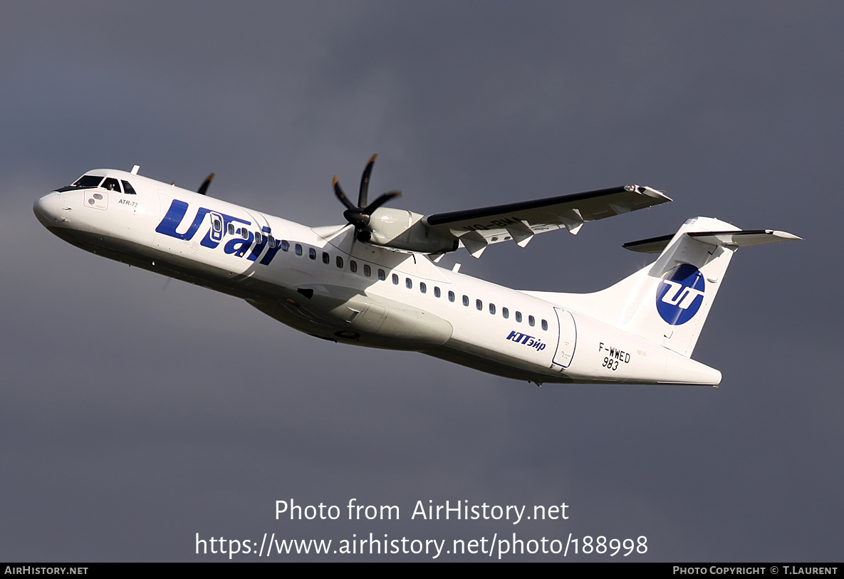 Aircraft Photo of F-WWED | ATR ATR-72-500 (ATR-72-212A) | UTair | AirHistory.net #188998