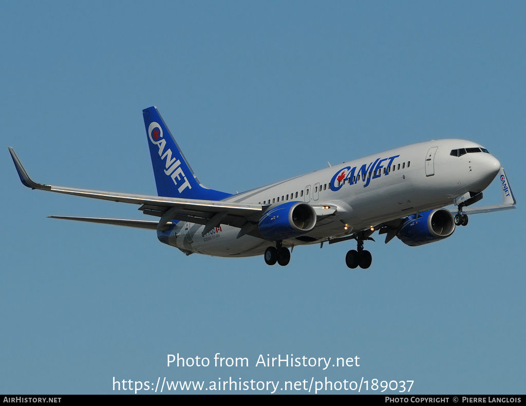 Aircraft Photo of C-FYQO | Boeing 737-8AS | CanJet Airlines | AirHistory.net #189037