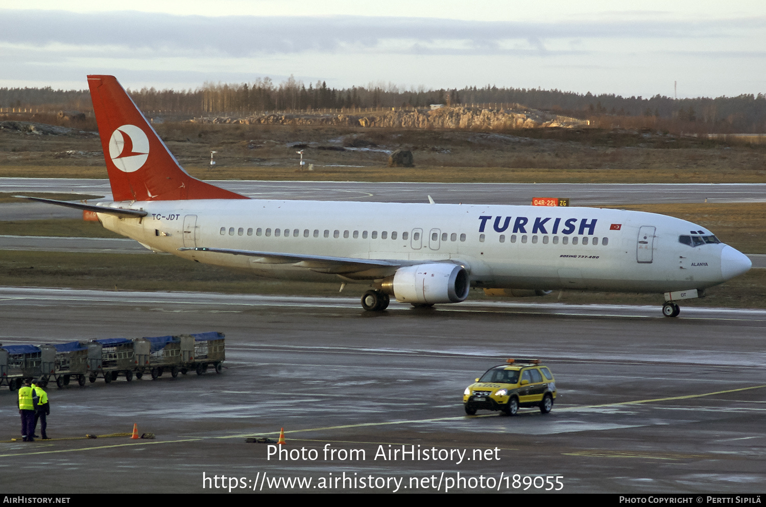 Aircraft Photo of TC-JDT | Boeing 737-4Y0 | Turkish Airlines | AirHistory.net #189055