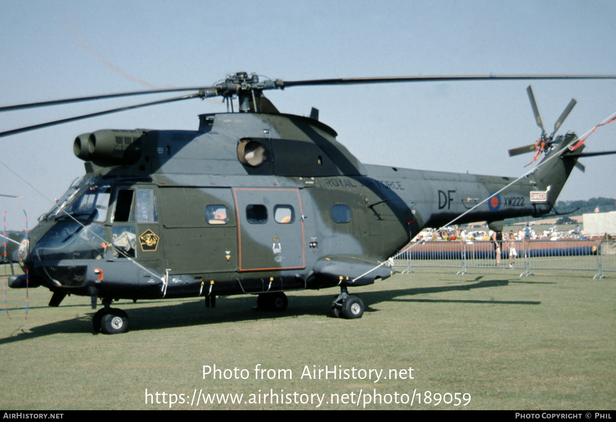 Aircraft Photo of XW222 | Aerospatiale SA-330E Puma HC1 | UK - Air Force | AirHistory.net #189059