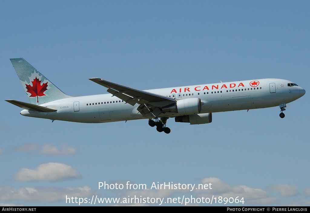 Aircraft Photo of C-FPCA | Boeing 767-375/ER | Air Canada | AirHistory.net #189064