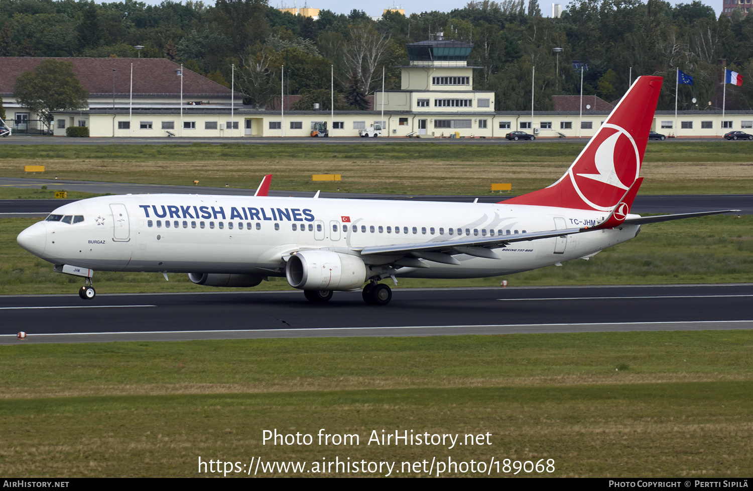 Aircraft Photo of TC-JHM | Boeing 737-8F2 | Turkish Airlines | AirHistory.net #189068