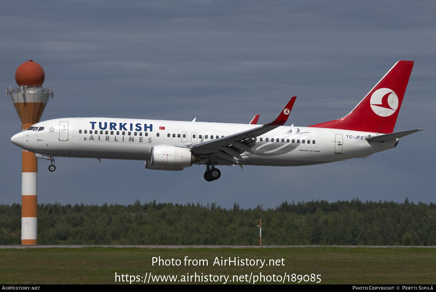 Aircraft Photo of TC-JFZ | Boeing 737-8F2 | Turkish Airlines | AirHistory.net #189085