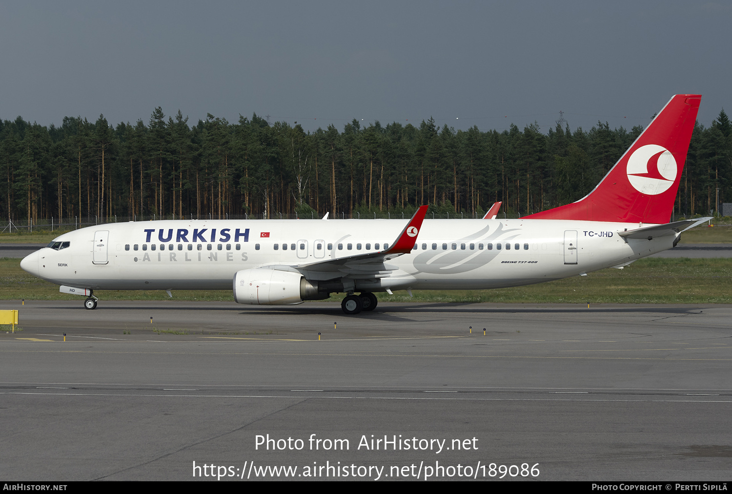 Aircraft Photo of TC-JHD | Boeing 737-8F2 | Turkish Airlines | AirHistory.net #189086