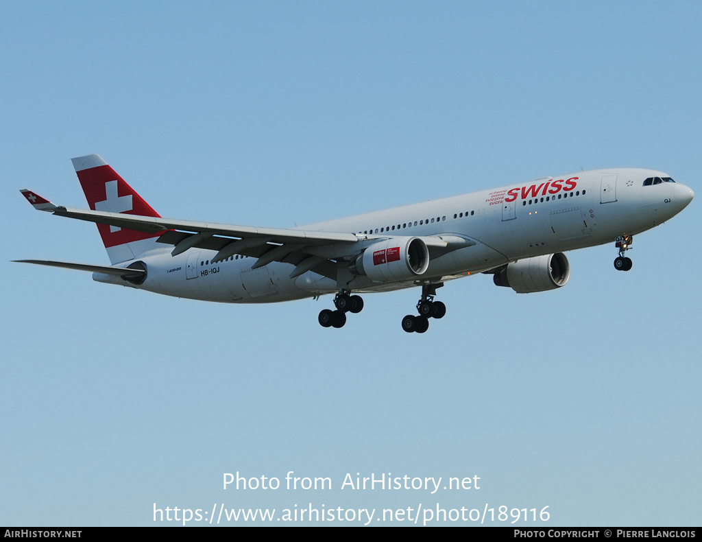 Aircraft Photo of HB-IQJ | Airbus A330-223 | Swiss International Air Lines | AirHistory.net #189116