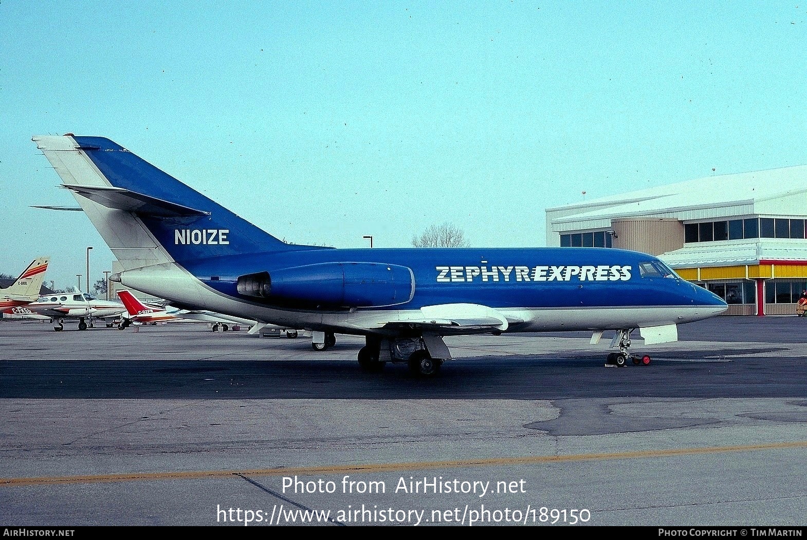 Aircraft Photo of N101ZE | Dassault Falcon 20D | Zephyr Express | AirHistory.net #189150