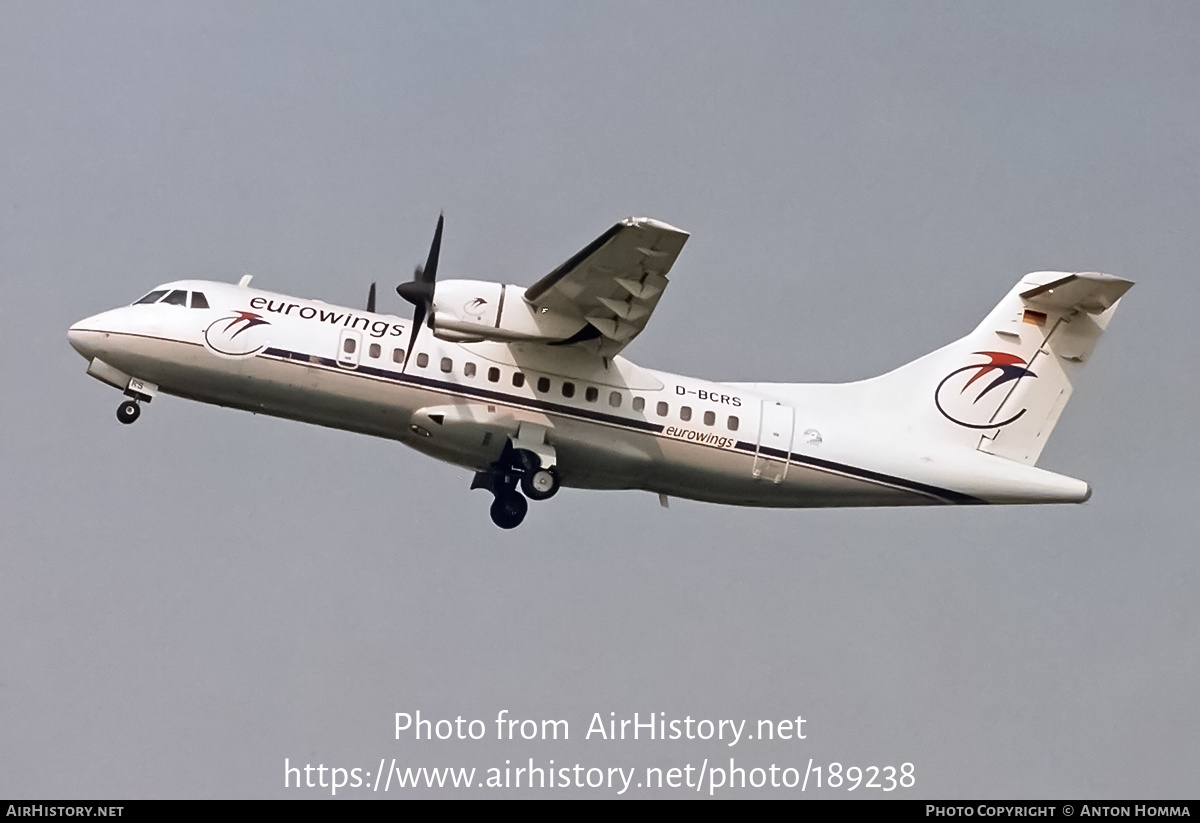 Aircraft Photo of D-BCRS | ATR ATR-42-300 | Eurowings | AirHistory.net #189238