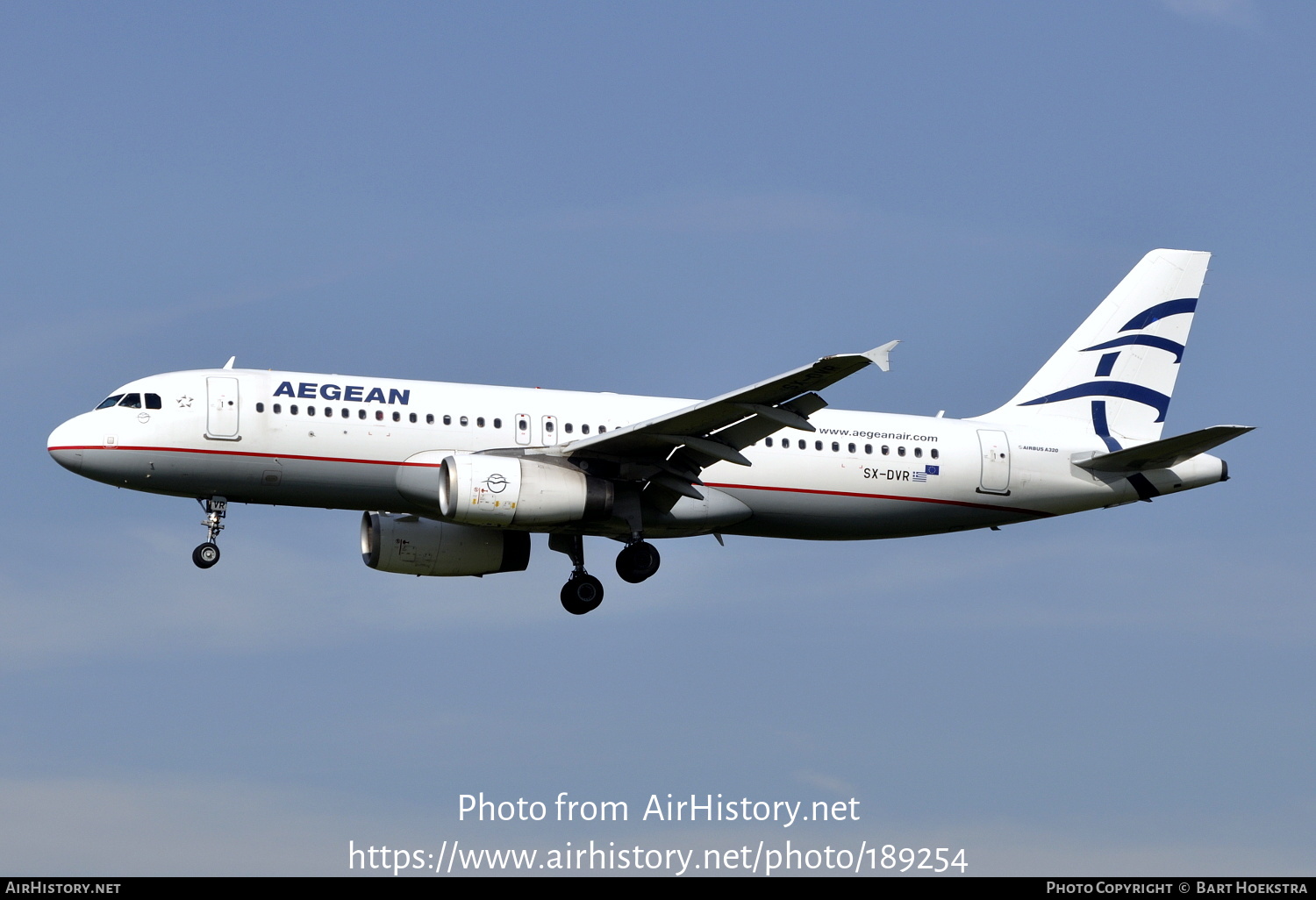 Aircraft Photo of SX-DVR | Airbus A320-232 | Aegean Airlines | AirHistory.net #189254