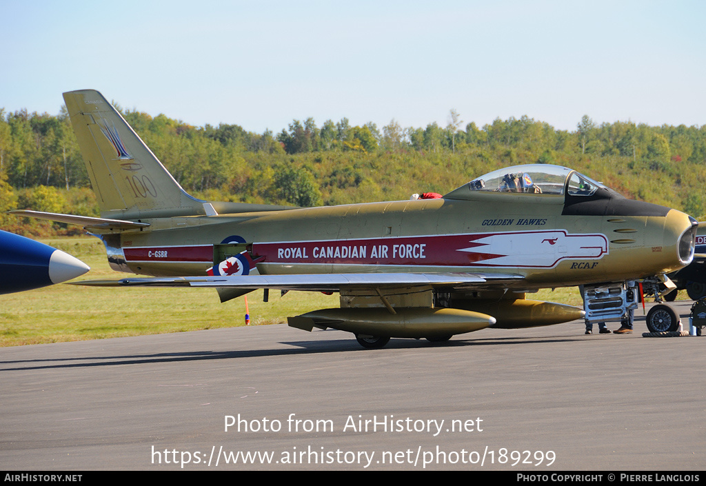 Aircraft Photo of C-GSBR | Canadair CL-13A Sabre 5 | Canada - Air Force | AirHistory.net #189299