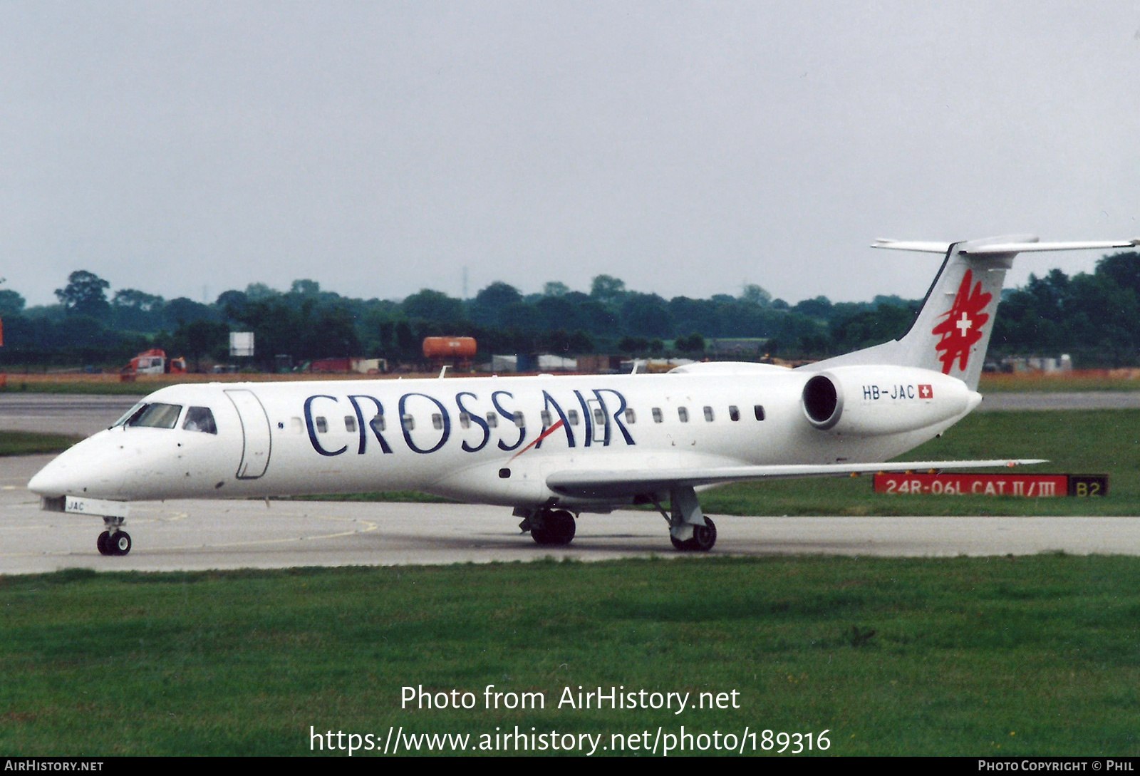 Aircraft Photo of HB-JAC | Embraer ERJ-145EP (EMB-145EP) | Crossair | AirHistory.net #189316