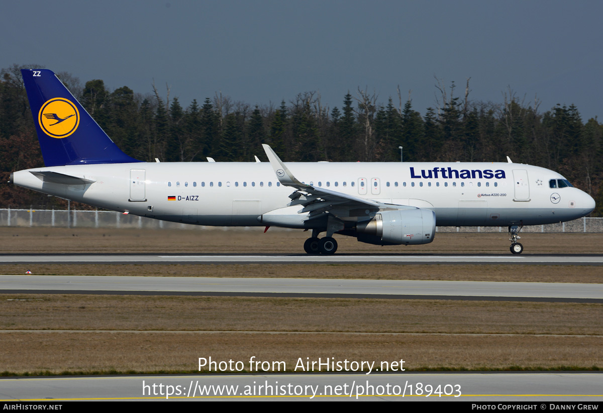 Aircraft Photo of D-AIZZ | Airbus A320-214 | Lufthansa | AirHistory.net #189403