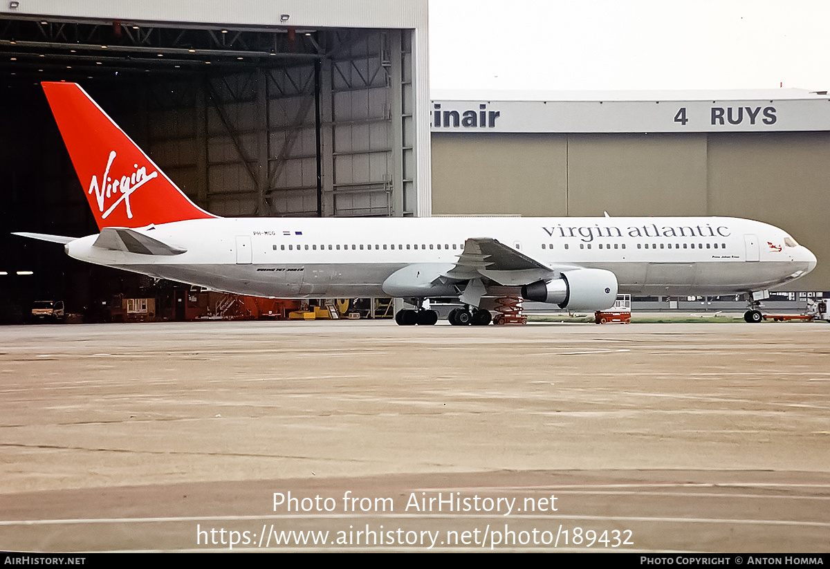 Aircraft Photo of PH-MCG | Boeing 767-31A/ER | Virgin Atlantic Airways | AirHistory.net #189432