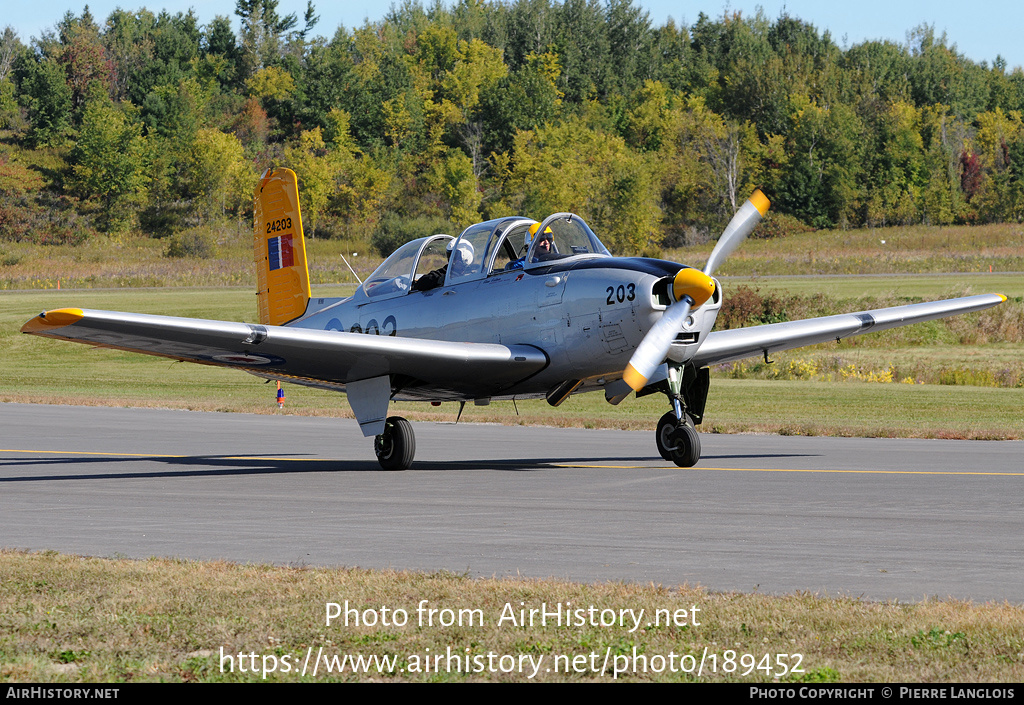 Aircraft Photo of N344SG / 24203 | Beech T-34A Mentor | Canada - Air Force | AirHistory.net #189452