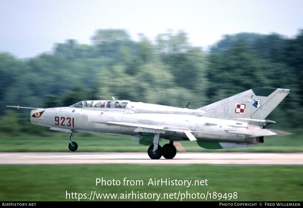 Aircraft Photo of 9231 | Mikoyan-Gurevich MiG-21UM | Poland - Navy | AirHistory.net #189498