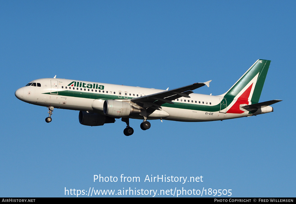 Aircraft Photo of EI-EIE | Airbus A320-216 | Alitalia | AirHistory.net #189505