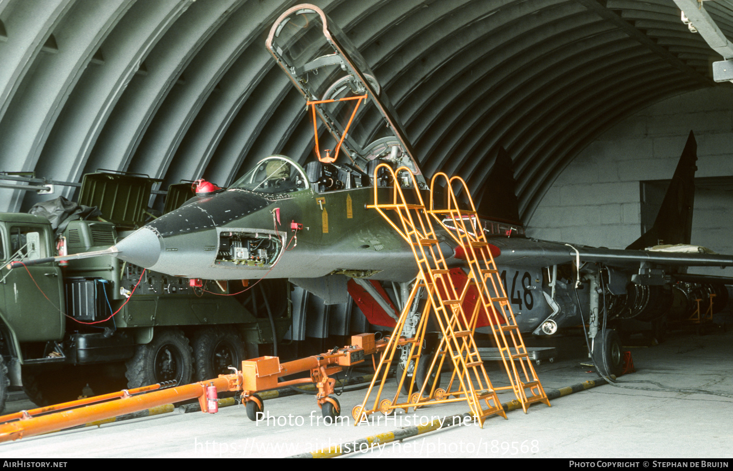 Aircraft Photo of 148 | Mikoyan-Gurevich MiG-29UB (9-51) | East Germany - Air Force | AirHistory.net #189568