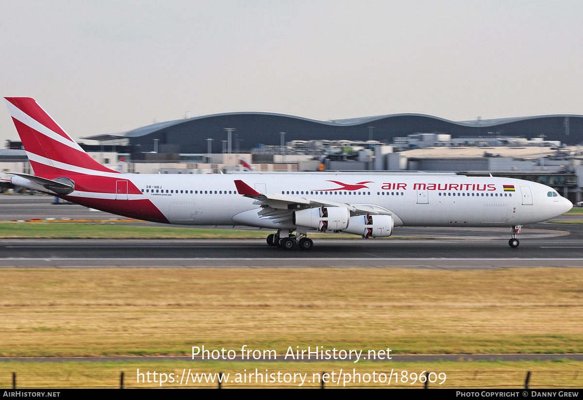 Aircraft Photo of 3B-NBJ | Airbus A340-313 | Air Mauritius | AirHistory.net #189609