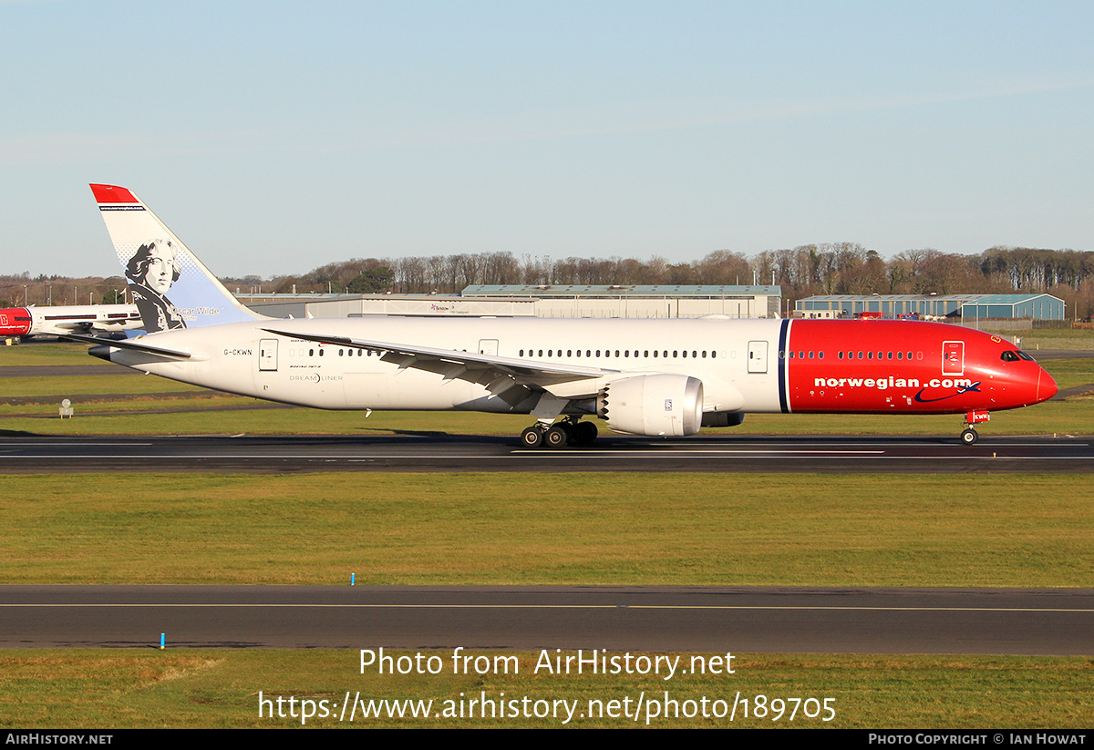 Aircraft Photo of G-CKWN | Boeing 787-9 Dreamliner | Norwegian | AirHistory.net #189705