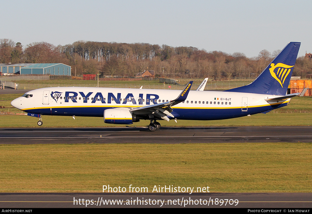 Aircraft Photo of EI-GJT | Boeing 737-800 | Ryanair | AirHistory.net #189709