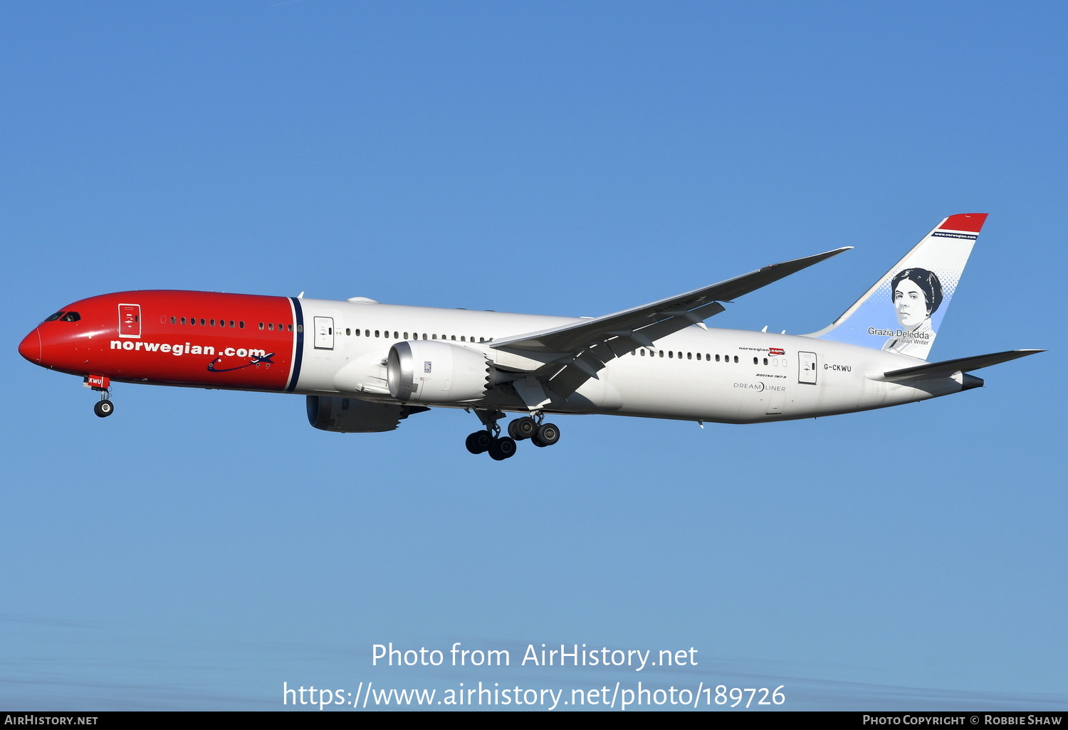 Aircraft Photo of G-CKWU | Boeing 787-9 Dreamliner | Norwegian | AirHistory.net #189726