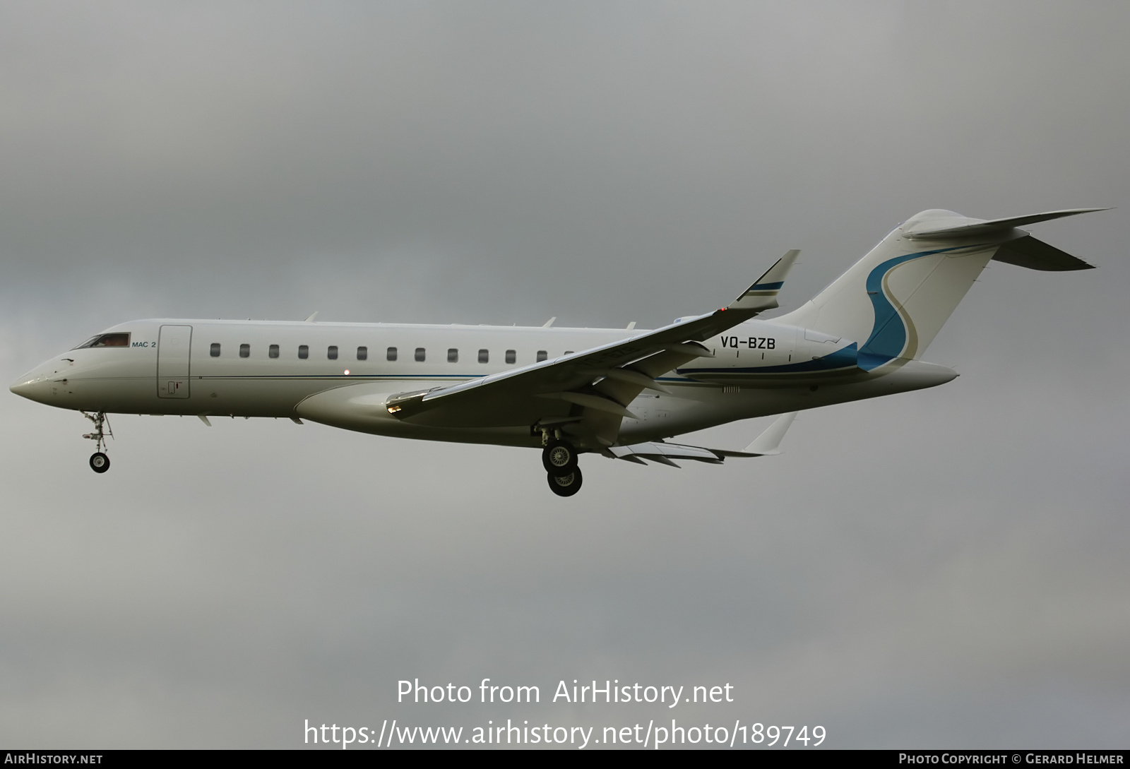 Aircraft Photo of VQ-BZB | Bombardier Global Express XRS (BD-700-1A10) | AirHistory.net #189749